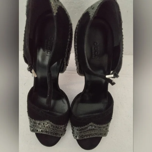 Gucci Black and Silver Women's Shoes - Picture 6 of 15